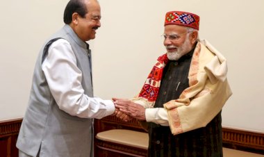 सांसद हर्ष महाजन ने प्रधानमंत्री नरेंद्र मोदी से की मुलाकात, हिमाचल के बारे में की विस्तृत चर्चा