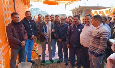 घुमारवीं बस स्टैंड निकासी सड़क का भूमि पूजन किया, क्षेत्र को मिलेगा जाम से निजात - राजेश धर्माणी