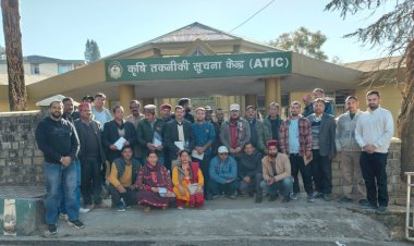 जायका परियोजना के तहत कृषि विश्वविद्यालय पालमपुर में किसानों को करवाया तीन दिवसीय दौरा