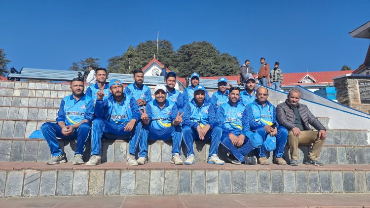 डायरेक्टर इलेवन की टीम ने चेयरमैन इलेवन की टीम को 58 रनों से किया पराजित