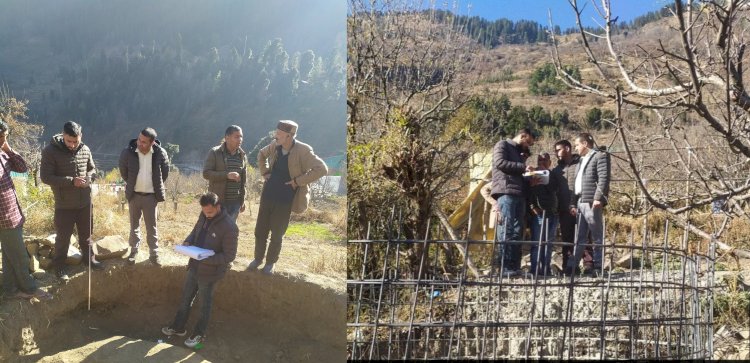 जायका की जल वहाव सिंचाई परियोजना व्यासर से मापक का किया निरीक्षण