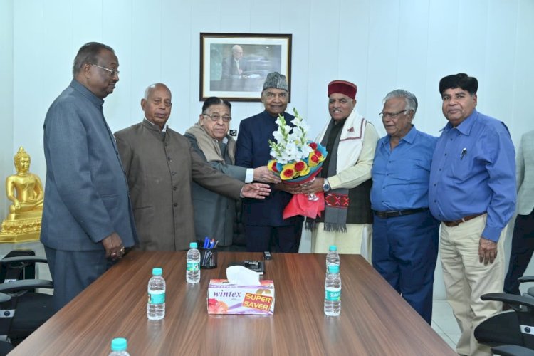 पूर्व राष्ट्रपति से मिले, अखिल भारतीय कोली समाज के प्रतिनिधि