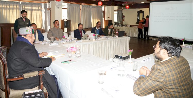 डॉ. (कर्नल) धनी राम शांडिल की अध्यक्षता में अल्पसंख्यक वित्त एवं विकास निगम की निदेशक मण्डल की 52वीं बैठक आयोजित