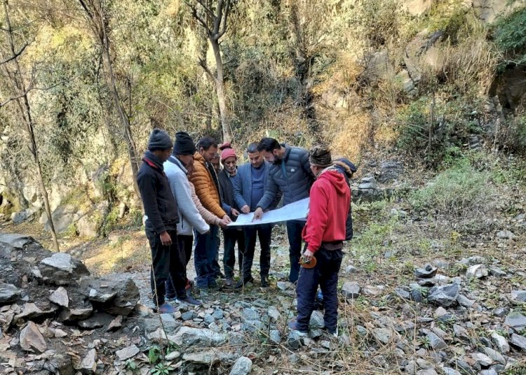 जायका कुल्लू द्वारा जल बहाव सिंचाई योजना अपर सेऊबाग के निर्माण कार्य को ठेकेदार को सौंपा