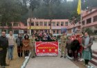 वरिष्ठ माध्यमिक विद्यालय बनकला में सड़क सुरक्षा के  नियमों की दी जानकारी
