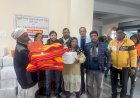 रेड क्रॉस सोसाइटी ने जरूरतमंद लोगों और सफाई कर्मियों को वितरित की 115 हाइजीन किटें और कंबल
