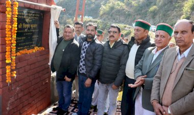 विधानसभा उपाध्यक्ष ने 38 लाख रुपए से निर्मित चमयाना सम्पर्क सड़क का किया लोकार्पण