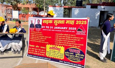 रावमापा गोंदपुर बुल्ला में सड़क सुरक्षा अभियान पर जागरूकता शिविर आयोजित