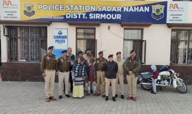 सिरमौर पुलिस बनी मानवता की मिसाल, गुमशुदा पश्चिम बंगाल निवासी को मिलाया परिवार से
