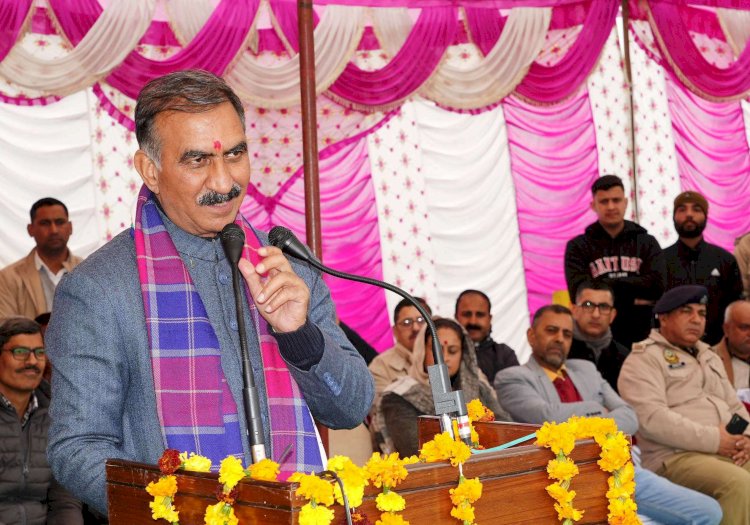 21 जनवरी को कांगड़ा विधानसभा क्षेत्र के दौरे पर होंगे मुख्यमंत्री