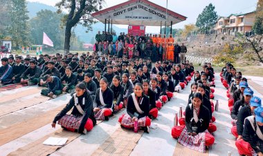 एन.डी.आर.एफ. ने बच्चों को आपदा के प्रति किया जागरूक