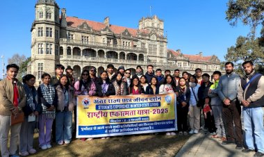 अंतर राज्य छात्र जीवन दर्शन के माध्यम से शिमला पहुंचे 32 छात्र - अभाविप