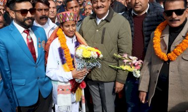 स्थानीय विधायक सुन्दर सिंह ठाकुर ने किया नीता राणा का भव्य स्वागत