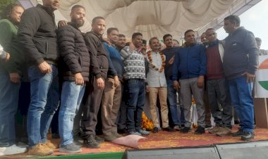 एचआरटीसी के उपाध्यक्ष का कांगड़ा में भव्य स्वागत