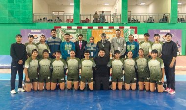 प्रदेश महिला हैंडबॉल टीम ने हरियाणा को पछाड़ जीता गोल्ड मैडल