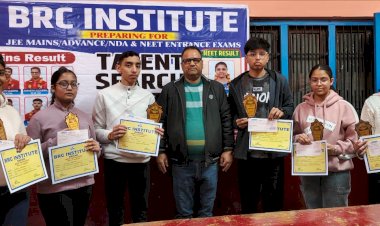 बी.आर.सी० इंस्टीट्यूट में टैलेंट सर्च परीक्षा के विजेताओं को मिला सम्मान