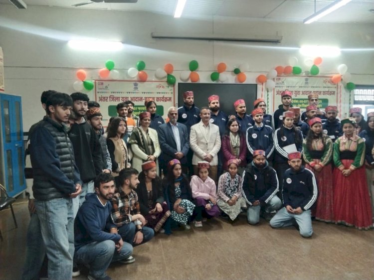 नाहन में 5 दिवसीय अंतर जिला युवा आदान प्रदान कार्यक्रम, युवा मामले एवं खेल मंत्रालय के सौजन्य से हो रहा है आयोजन