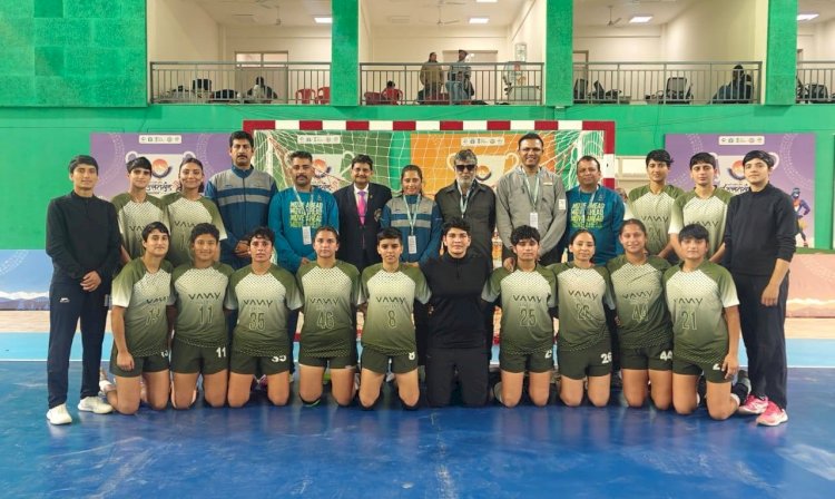 प्रदेश महिला हैंडबॉल टीम ने हरियाणा को पछाड़ जीता गोल्ड मैडल