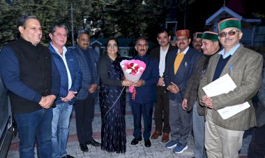 रजनी पाटिल ने ठाकुर सुखविंद्र सिंह सुक्खू से की भेंट