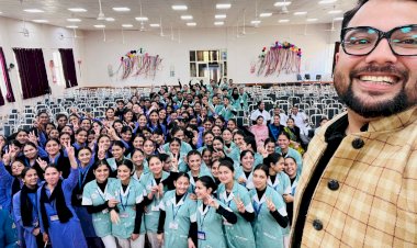 माता पद्मावती नर्सिंग कॉलेज : जर्मन भाषा पर फोकस, नर्सों को जर्मनी के अस्पतालों में भर्ती बारे दिल्ली से आई टीम,