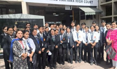 हिमाचल प्रदेश कॉलेज ऑफ लॉ कालाअंब के छात्रों ने पंजाब और हरियाणा उच्च न्यायालय का किया दौरा