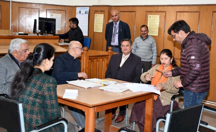 ज़िला के सभी न्यायालयों में राष्ट्रीय लोक अदालत आयोजित