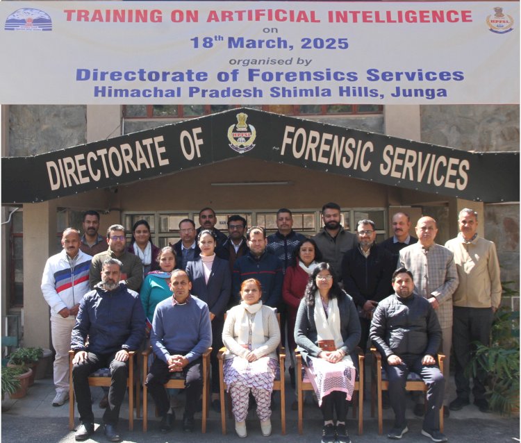 आर्टिफिशियल इंटेलिजेंस इन फोरेंसिक्स-फ्यूचर रोड़ मैप टू क्रिमिनल इनवेस्टीगेशन पर कार्यशाला आयोजित