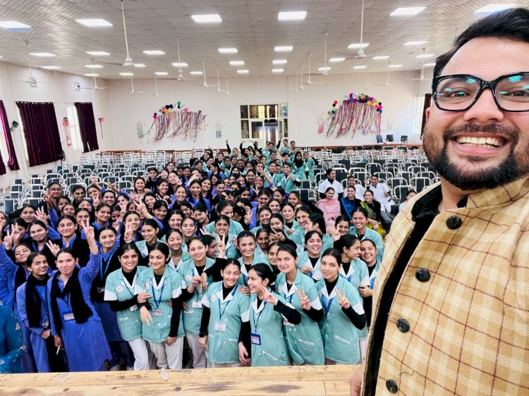 माता पद्मावती नर्सिंग कॉलेज : जर्मन भाषा पर फोकस, नर्सों को जर्मनी के अस्पतालों में भर्ती बारे दिल्ली से आई टीम,