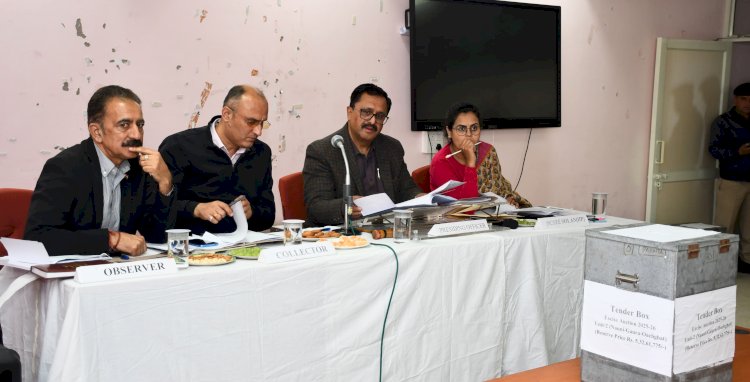 ज़िला सोलन की 09 आबकारी इकाइयों की नीलामी 1,35,42,08,104 रुपए में सम्पन्न