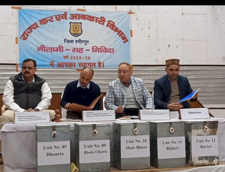जिला हमीरपुर में आबकारी ईकाइयों का आबंटन