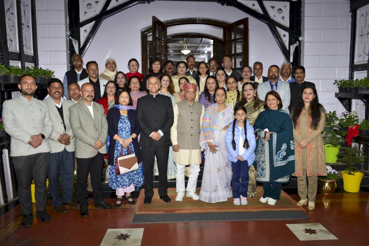 राजभवन में नगर निगम शिमला के पार्षदों के लिए रात्रि भोज का आयोजन