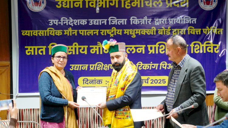 07 दिवसीय मौन पालन प्रशिक्षण शिविर के समापन समारोह पर उपायुक्त किन्नौर की शिरकत