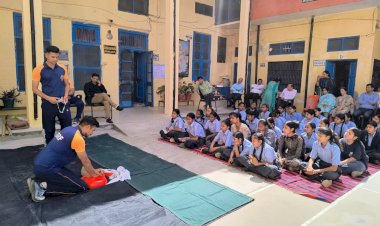 रावमापा कन्या में आपदा प्रबंधन पर जागरूकता शिविर आयोजित