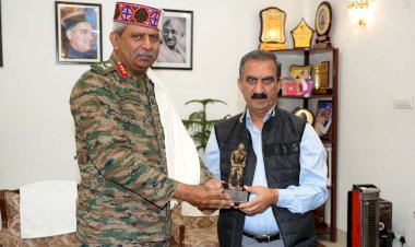 महानिदेशक सीमा सड़क संगठन ने मुख्यमंत्री से भेंट की