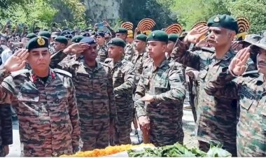 सैन्य सम्मान के साथ किया गया शहीद सूबेदार कुलदीप चंद का अंतिम संस्कार