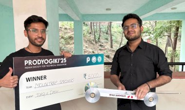 बधाई: प्रौद्योगिकी-25 इवेंट की टॉर्क डैश प्रतियोगिता में, माउस ट्रैपर सार्थक आरोड़ा ने बाजी मारी,5 हजार का पुरूस्कार जीता....