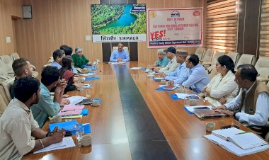 जिला क्षय रोग उन्मूलन की बैठक उपायुक्त सिरमौर की अध्यक्षता में हुई आयोजित