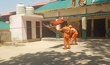 राजकीय वरिष्ठ माध्यमिक पाठशाला त्रिलोकपुर में मॉक ड्रिल का आयोजन