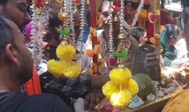 अक्षय तृतीया: शिवलिंग की स्थापना हुई खेड़ा मन्दिर बड़ा चौक में....