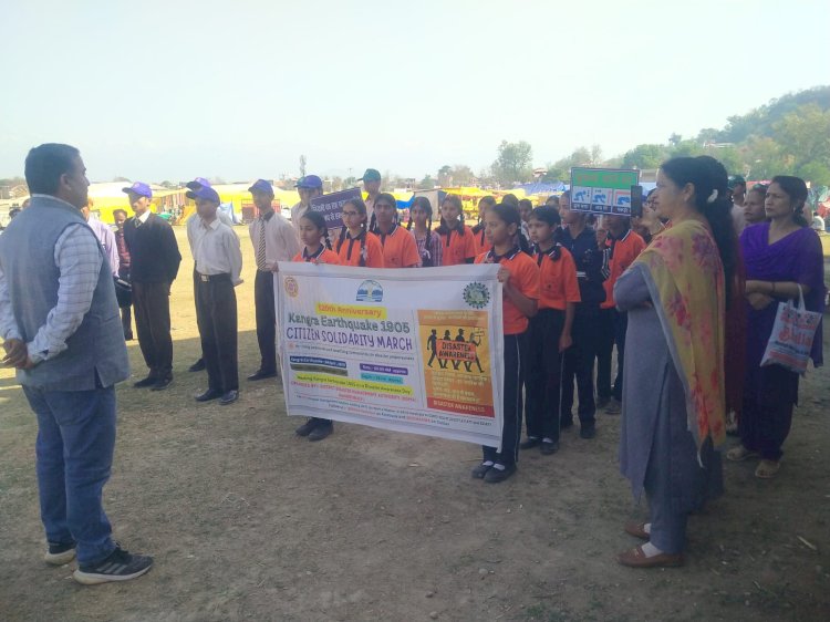 सुजानपुर में भी निकाली रैली, लोहारली स्कूल में की मॉक ड्रिल