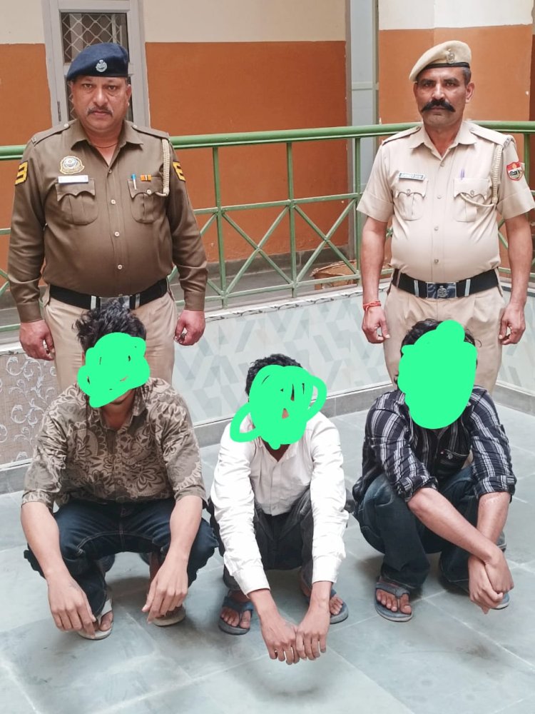 पांवटा में चोरी की वारदातों को अंजाम देने वाले 3 शातिर चोर धरे...