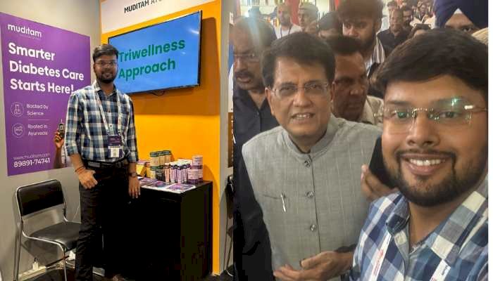 मधुमेह रोगियों के लिए आयुर्वेदिक सप्लीमेंट : नाहन के अभय गुप्ता ने भारत मंडप में आयोजित स्टार्टअप महा कुंभ 2025 में उत्पाद किया प्रदर्शित.. मिली सराहना