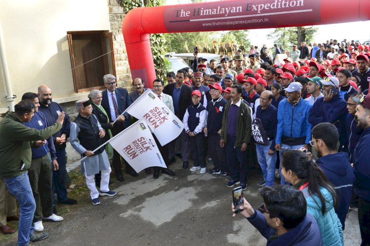 राज्यपाल ने  5वीं सिल्क रूट अल्ट्रा ट्रेल रन  रन को रवाना किया नशामुक्त हिमाचल के लिए सामूहिक प्रयासों का आह्वान किया