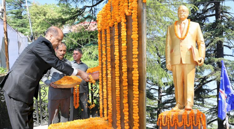 सामाजिक न्याय के योद्धा हैं बाबा साहब, कांग्रेस ने सदा बाबा साहेब का अपमान किया : जयराम ठाकुर