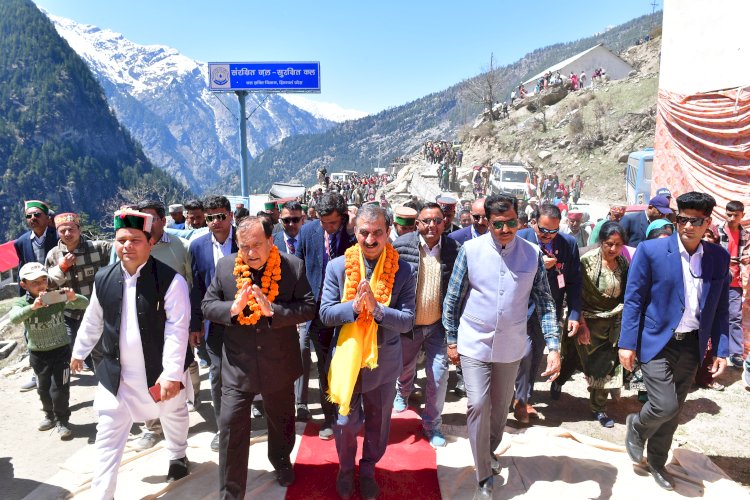 ठाकुर सुखविंद्र सिंह सुक्खू का पांगी पहुंचने पर लोगों ने किया भव्य स्वागत