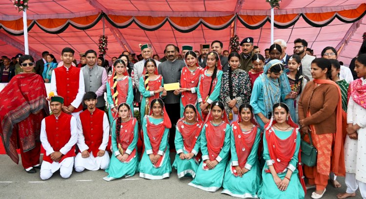 रिज मैदान पर हर्षोल्लास के साथ मनाया गया 78 वां हिमाचल दिवस