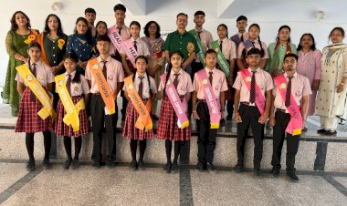 करियर एकेडमी सीनियर सेकेंडरी स्कूल में इन्वेस्टिचर सेरेमनी का भव्य आयोजन