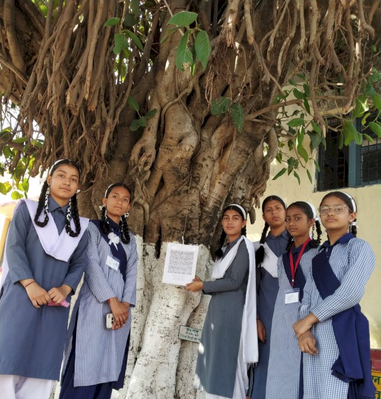 सैनवाला जमा दो स्कुल के छात्रों ने सीखा फ़्लोरा कोड बनाना...