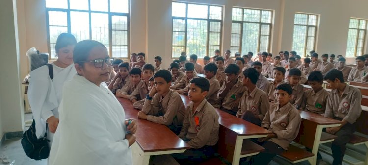 विद्यालयों में विश्व तंबाकू निषेध दिव  पर ब्रह्माकुमारीज का जागरूकता अभियान