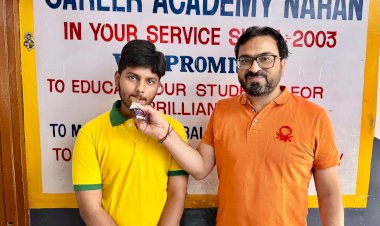 करियर अकादमी के प्रणव तोमर ने जेईई एडवांस परीक्षा में अखिल भारतीय स्तर पर झटका 1796 रैंक..